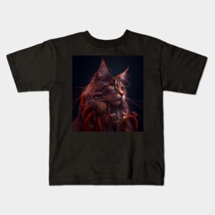 Steampunk cat Kids T-Shirt